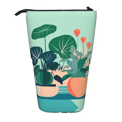 Stifteetui für den Innenbereich, Cartoon-Motiv, Grünpflanzen, erweiterbar, Multi-Design, Oxford-Gewebe, verstellbare Höhe, Mehrzweck-Kosmetiktasche Stifteetui für den Innenbereich, Cartoon-Motiv, Grünpflanzen, erweiterbar, Multi-Design, Oxford-Gewebe, verstellbare Höhe, Mehrzweck-Kosmetiktasche von fdgbnm