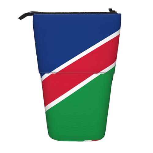 Stifteetui mit Flagge Namibias, erweiterbar, Multi-Design, Oxford-Gewebe, verstellbare Höhe, Mehrzweck-Kosmetiktasche Stifteetui mit Flagge Namibias, erweiterbar, Multi-Design, Oxford-Gewebe, verstellbare Höhe, Mehrzweck-Kosmetiktasche von fdgbnm