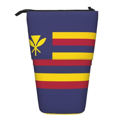 Stifteetui mit Flagge des Königreichs Hawaii, erweiterbar, Multi-Design, Oxford-Gewebe, verstellbare Höhe, Mehrzweck-Kosmetiktasche Stifteetui mit Flagge des Königreichs Hawaii, erweiterbar, Multi-Design, Oxford-Gewebe, verstellbare Höhe, Mehrzweck-Kosmetiktasche von fdgbnm