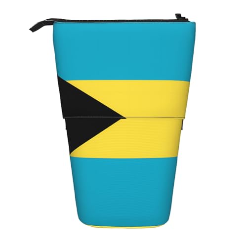 Stifteetui mit Flaggenmotiv der Bahamas, erweiterbar, Multi-Design, Oxford-Gewebe, verstellbare Höhe, Mehrzweck-Kosmetiktasche Stifteetui mit Flaggenmotiv der Bahamas, erweiterbar, Multi-Design, Oxford-Gewebe, verstellbare Höhe, Mehrzweck-Kosmetiktasche von fdgbnm