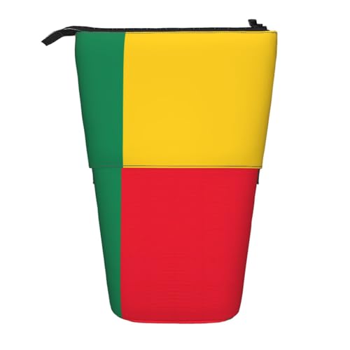 Stifteetui mit Flaggenmotiv von Benin, erweiterbar, Multi-Design, Oxford-Gewebe, verstellbare Höhe, Mehrzweck-Kosmetiktasche Stifteetui mit Flaggenmotiv von Benin, erweiterbar, Multi-Design, Oxford-Gewebe, verstellbare Höhe, Mehrzweck-Kosmetiktasche von fdgbnm