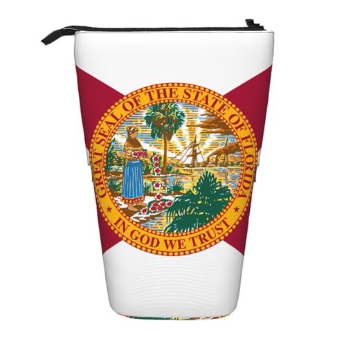 Stifteetui mit Flaggenmotiv von Florida, erweiterbar, Multi-Design, Oxford-Gewebe, verstellbare Höhe, Mehrzweck-Kosmetiktasche Stifteetui mit Flaggenmotiv von Florida, erweiterbar, Multi-Design, Oxford-Gewebe, verstellbare Höhe, Mehrzweck-Kosmetiktasche von fdgbnm