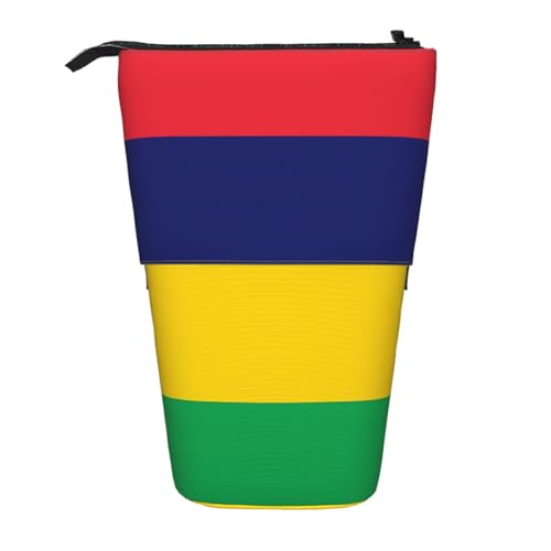 Stifteetui mit Flaggenmotiv von Mauritius, erweiterbar, Multi-Design, Oxford-Gewebe, verstellbare Höhe, Mehrzweck-Kosmetiktasche Stifteetui mit Flaggenmotiv von Mauritius, erweiterbar, Multi-Design, Oxford-Gewebe, verstellbare Höhe, Mehrzweck-Kosmetiktasche von fdgbnm