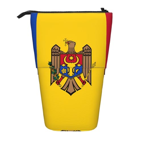 Stifteetui mit Flaggenmotiv von Moldawien, erweiterbar, Multi-Design, Oxford-Gewebe, verstellbare Höhe, Mehrzweck-Kosmetiktasche Stifteetui mit Flaggenmotiv von Moldawien, erweiterbar, Multi-Design, Oxford-Gewebe, verstellbare Höhe, Mehrzweck-Kosmetiktasche von fdgbnm