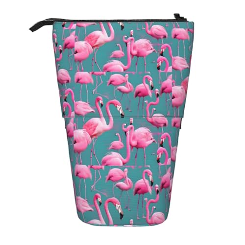 Stifteetui mit Flamingos, erweiterbar, verschiedene Designs, Oxford-Gewebe, verstellbare Höhe, Mehrzweck-Kosmetiktasche Stifteetui mit Flamingos, erweiterbar, verschiedene Designs, Oxford-Gewebe, verstellbare Höhe, Mehrzweck-Kosmetiktasche von fdgbnm