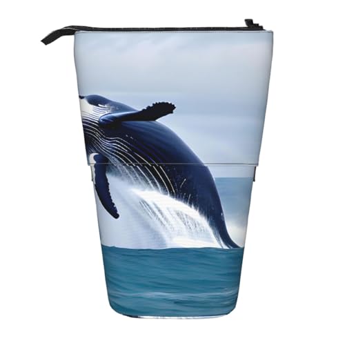 Stifteetui mit Whales at See, erweiterbar, Multi-Design, Oxford-Gewebe, verstellbare Höhe, Mehrzweck-Kosmetiktasche Stifteetui mit Whales at See, erweiterbar, Multi-Design, Oxford-Gewebe, verstellbare Höhe, Mehrzweck-Kosmetiktasche von fdgbnm