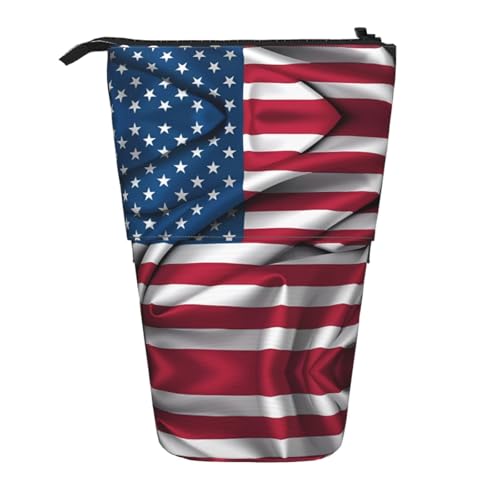 Stifteetui mit amerikanischer Flagge, erweiterbar, Multi-Design, Oxford-Gewebe, verstellbare Höhe, Mehrzweck-Kosmetiktasche Stifteetui mit amerikanischer Flagge, erweiterbar, Multi-Design, Oxford-Gewebe, verstellbare Höhe, Mehrzweck-Kosmetiktasche von fdgbnm