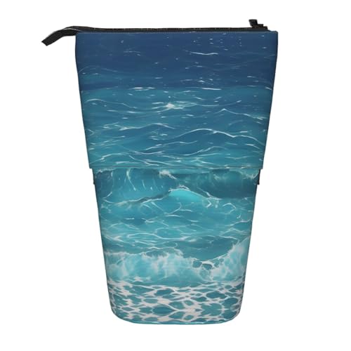 The Deep Blue Sea Federmäppchen, erweiterbar, Oxford-Gewebe, verstellbare Höhe, Mehrzweck-Kosmetiktasche The Deep Blue Sea Federmäppchen, erweiterbar, Oxford-Gewebe, verstellbare Höhe, Mehrzweck-Kosmetiktasche von fdgbnm