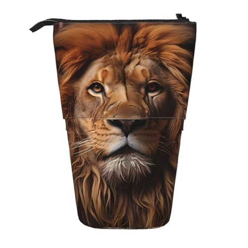 The Lion's Gaze Stifteetui, erweiterbar, Multi-Design, Oxford-Gewebe, verstellbare Höhe, Mehrzweck-Kosmetiktasche The Lion's Gaze Stifteetui, erweiterbar, Multi-Design, Oxford-Gewebe, verstellbare Höhe, Mehrzweck-Kosmetiktasche von fdgbnm