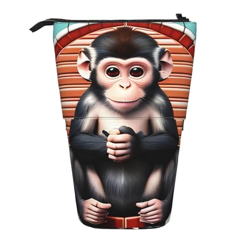 The Silent Monkey Stifteetui, erweiterbar, Multi-Design, Oxford-Gewebe, verstellbare Höhe, Mehrzweck-Kosmetiktasche The Silent Monkey Stifteetui, erweiterbar, Multi-Design, Oxford-Gewebe, verstellbare Höhe, Mehrzweck-Kosmetiktasche von fdgbnm