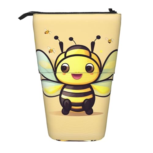 Yellow Bee erweiterbare Stifte-Tasche mit Ständer, Multi-Design, Oxford-Gewebe, verstellbare Höhe, Mehrzweck-Kosmetiktasche Yellow Bee erweiterbare Stifte-Tasche mit Ständer, Multi-Design, Oxford-Gewebe, verstellbare Höhe, Mehrzweck-Kosmetiktasche von fdgbnm