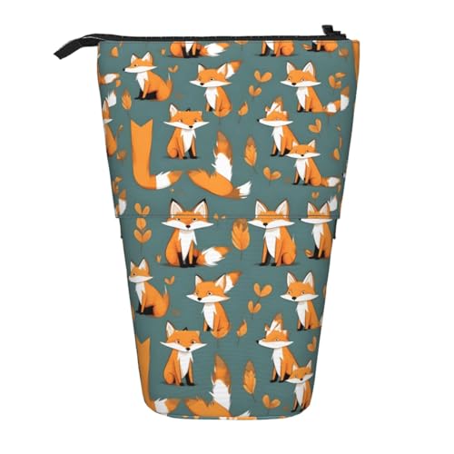 Yellow Fox Erweiterbare Stifte-Tasche mit Standfunktion, Multi-Design, Oxford-Gewebe, verstellbare Höhe, Mehrzweck-Kosmetiktasche Yellow Fox Erweiterbare Stifte-Tasche mit Standfunktion, Multi-Design, Oxford-Gewebe, verstellbare Höhe, Mehrzweck-Kosmetiktasche von fdgbnm