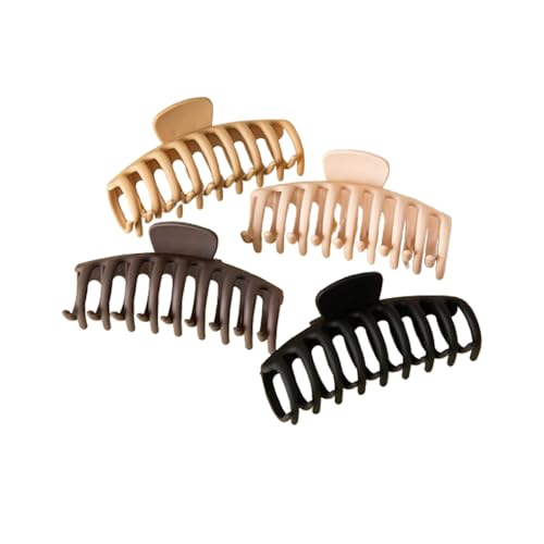 fdsmall 8 Stück Haar Clips Klaue für Frauen, Französische große Clip für dünne dicke lockige Haar rutschfeste Acetat Haar Bananen Barretten (5) von fdsmall