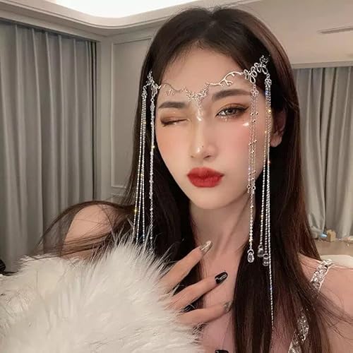 fdsmall Frauen Stirnband Kopf Kette Wassertropfen Kopf Kette Kopfbedeckung Fee Haar Ornamente Stirn Kette Kristall Stirnband Haarbekleidung Lange Quaste Kopfschmuck Kopfschmuck (01) fdsmall Frauen Stirnband Kopf Kette Wassertropfen Kopf Kette Kopfbedeckung Fee Haar Ornamente Stirn Kette Kristall Stirnband Haarbekleidung Lange Quaste Kopfschmuck Kopfschmuck (01) von fdsmall
