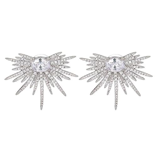 fdsmall Kristall Ohrringe für Frauen Funkelnde Adler Flügel Ohrstecker Flügel Boho Schmuck Engel Flügel Tropfen Ohrringe Glänzende zierliche Kristall Erklärung Ohrringe Hochzeit Schmuck Geschenke von fdsmall