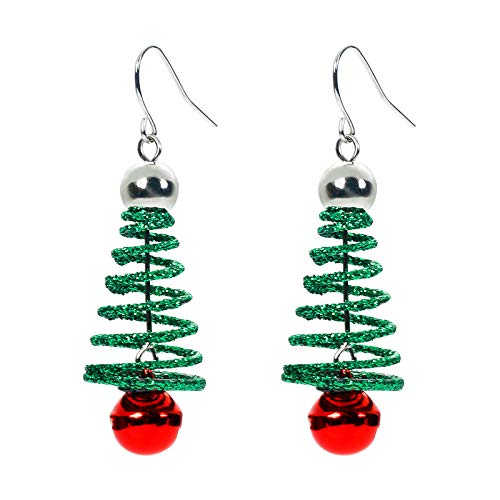 fdsmall Weihnachtsbaum Dangle Ohrringe Stern Ohr Drop Ohrstecker Ohrringe Red Green Beads Charm Nette Ornament Dangle Ohrring Weihnachten Stern Weihnachtsbaum Ohrring von fdsmall