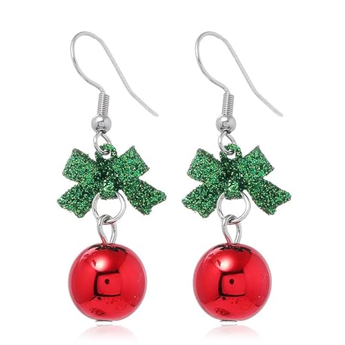 fdsmall Weihnachtsbaum Dangle Ohrringe Stern Ohr Drop Ohrstecker Ohrringe Red Green Beads Charm Nette Ornament Dangle Ohrring Weihnachten Stern Weihnachtsbaum Ohrring (15) von fdsmall