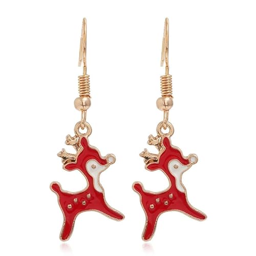 fdsmall Weihnachtsbaum Dangle Ohrringe Stern Ohr Drop Ohrstecker Ohrringe Red Green Beads Charm Nette Ornament Dangle Ohrring Weihnachten Stern Weihnachtsbaum Ohrring (16) von fdsmall