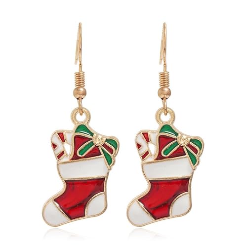 fdsmall Weihnachtsbaum Dangle Ohrringe Stern Ohr Drop Ohrstecker Ohrringe Red Green Beads Charm Nette Ornament Dangle Ohrring Weihnachten Stern Weihnachtsbaum Ohrring (17) von fdsmall