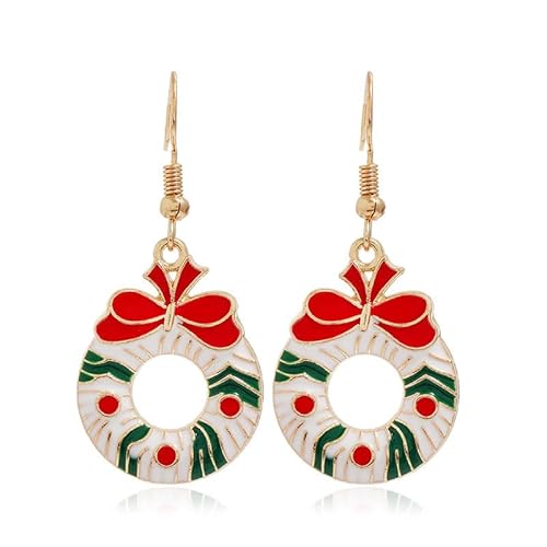 fdsmall Weihnachtsbaum Dangle Ohrringe Stern Ohr Drop Ohrstecker Ohrringe Red Green Beads Charm Nette Ornament Dangle Ohrring Weihnachten Stern Weihnachtsbaum Ohrring (21) von fdsmall