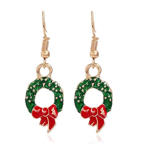 fdsmall Weihnachtsbaum Dangle Ohrringe Stern Ohr Drop Ohrstecker Ohrringe Red Green Beads Charm Nette Ornament Dangle Ohrring Weihnachten Stern Weihnachtsbaum Ohrring (22) von fdsmall