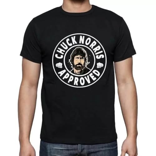 Men's Graphic T-Shirt Chuck Norris Approved Black 2 Eco-Friendly Limited Edition Men's Graphic T-Shirt Chuck Norris Approved Black 2 Eco-Friendly Limited Edition von feDFasr