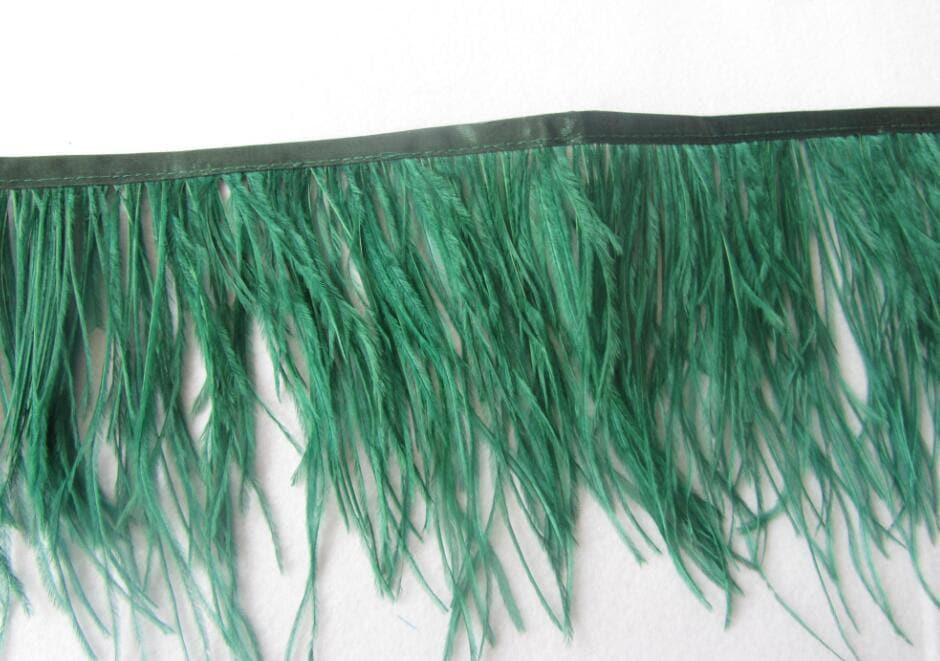 10 Yards Straußenfederbesatz Mit Fransen 10 Yards Straußenfederbesatz Mit Fransen von feathesforsale
