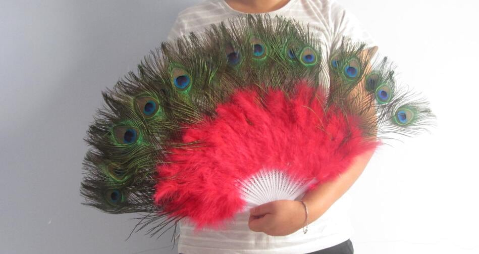 14 24Inch Pfau Rot Großer Federfächer Burlesque Dance Federfächer Brautstrauß 14 24Inch Pfau Rot Großer Federfächer Burlesque Dance Federfächer Brautstrauß von feathesforsale