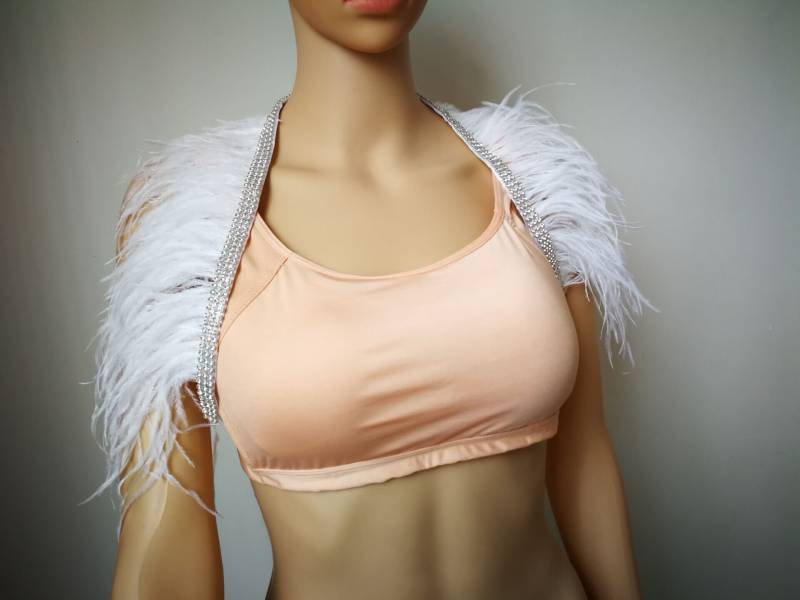 Weiße Federn Schal Shrug Schultern Cape Halloween-Kostüm, Jahrgang Für Erwachsene Weiße Federn Schal Shrug Schultern Cape Halloween-Kostüm, Jahrgang Für Erwachsene von feathesforsale