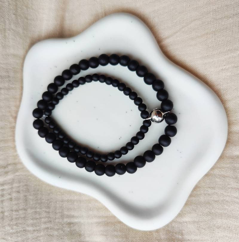 2Er Set Magnetarmband Inkl. Geschenkeverpackung| Partner |Personalisiertes Armband|Vatertag| Geschenk Für Ihn|Magnetverschluss| Muttertag von federleichtOnline