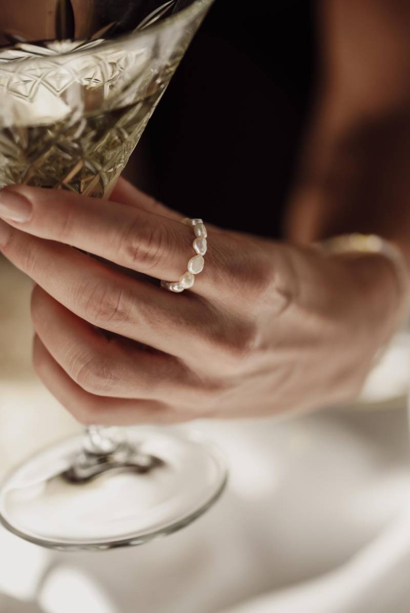 Mia | Perlenring|Süßwasserperle|Handgemacht|Geschenkidee Für Mama Beste Freundin|Kleinigkeit|Weihnachtsgeschenk Sie|Bride Muttertag von federleichtOnline