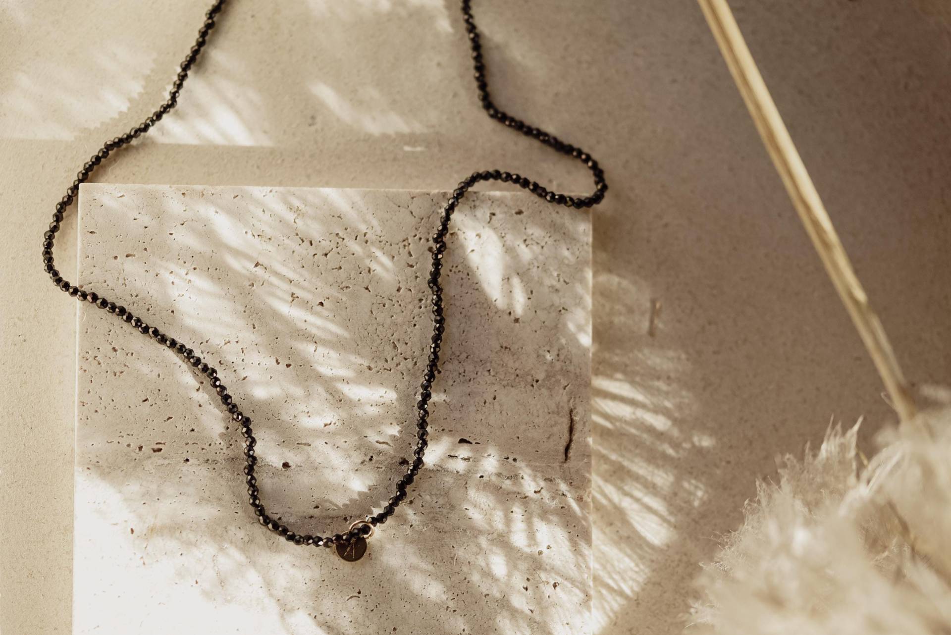 Personalisierte Energiehalskette Kristallquarz Schwarz|925 Silber Vergoldet| Wasserfest |Beste Freundin|Trauzeugin|Surfer|Bride|Muttertag von federleichtOnline