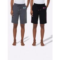 Witt Weiden Damen Bermudas schwarz + grau-meliert von feel good