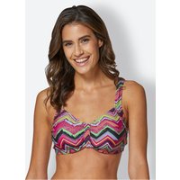 Witt Damen Bikini-Oberteil, magenta-gemustert von feel good