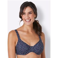 Witt Damen Bikini-Oberteil, marine-rot-bedruckt von feel good