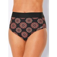 Witt Weiden Damen Bikini-Slip schwarz-rot-bedruckt von feel good