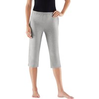 Witt Weiden Damen Capri-Hosen schwarz + grau-meliert von feel good