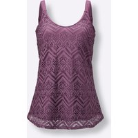 Witt Damen Oversized-Tankini-Top, violett von feel good