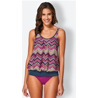 Witt Damen Oversized-Tankini-Top, magenta-gemustert von feel good