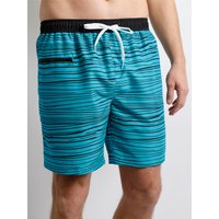 Witt Herren Badeshorts, türkis-gestreift von feel good