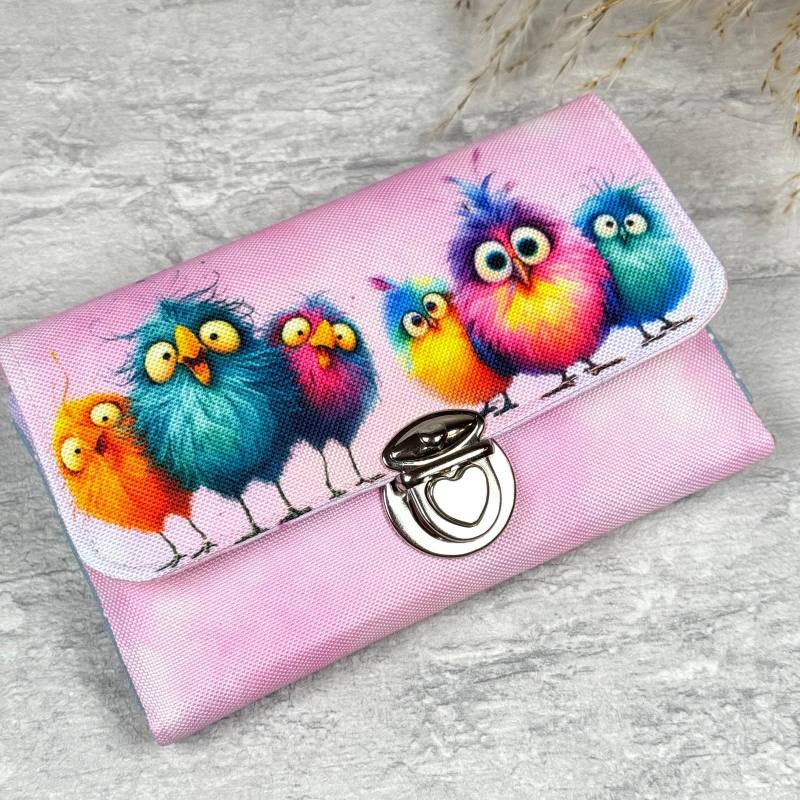 Geldbörse Little Ruby/Kleines Portemonnaie Für Damen Aus Outdoorstoff - Ist Mir Piep-Egal von feennaht