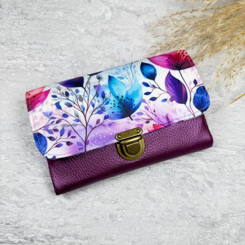 Geldbörse Little Ruby/Kleines Portemonnaie Für Damen Blume Sammy von feennaht