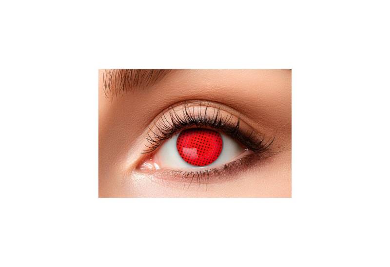 feiermeier Motivlinsen One Week Motiv Kontaktlinsen 'Red Screen', Rot (w von feiermeier