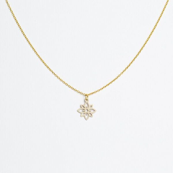 feinformart Kette mit Holzanhänger 'Flower Mini' von feinformart