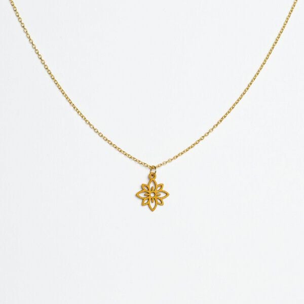 feinformart Kette mit Holzanhänger 'Flower Mini' von feinformart