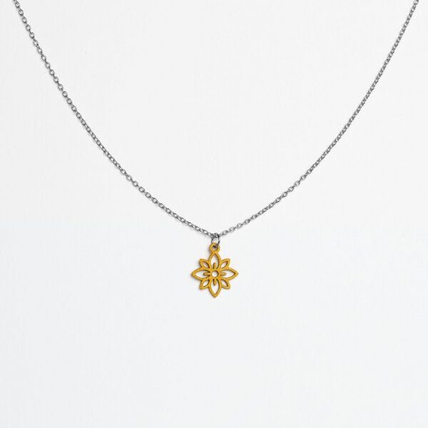 feinformart Kette mit Holzanhänger 'Flower Mini' von feinformart