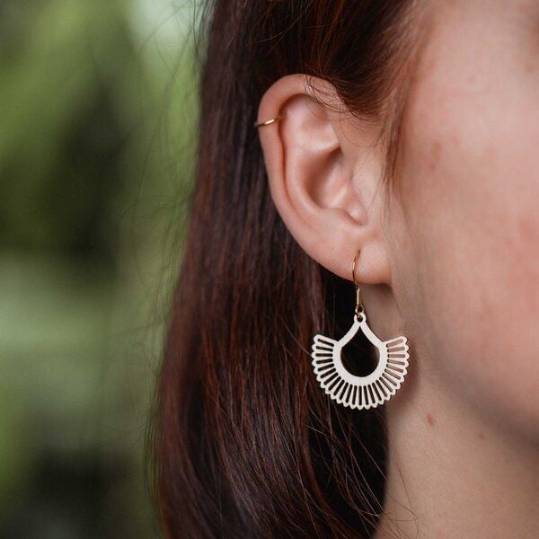 feinformart Ohrringe / Ohrhänger aus Holz - Boho von feinformart