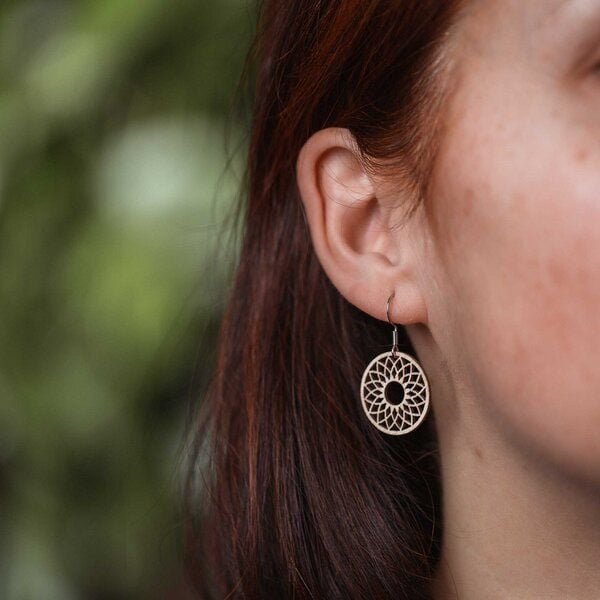 feinformart Ohrringe / Ohrhänger aus Holz - Spirit von feinformart