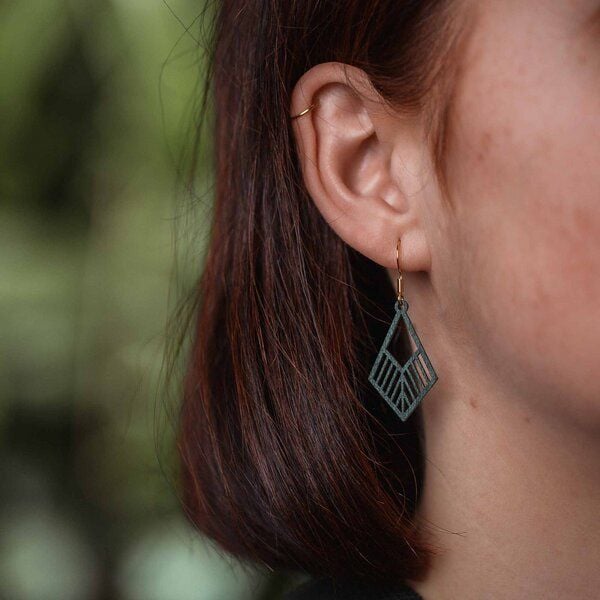 feinformart Ohrringe / Ohrhänger aus Holz - Tribe von feinformart