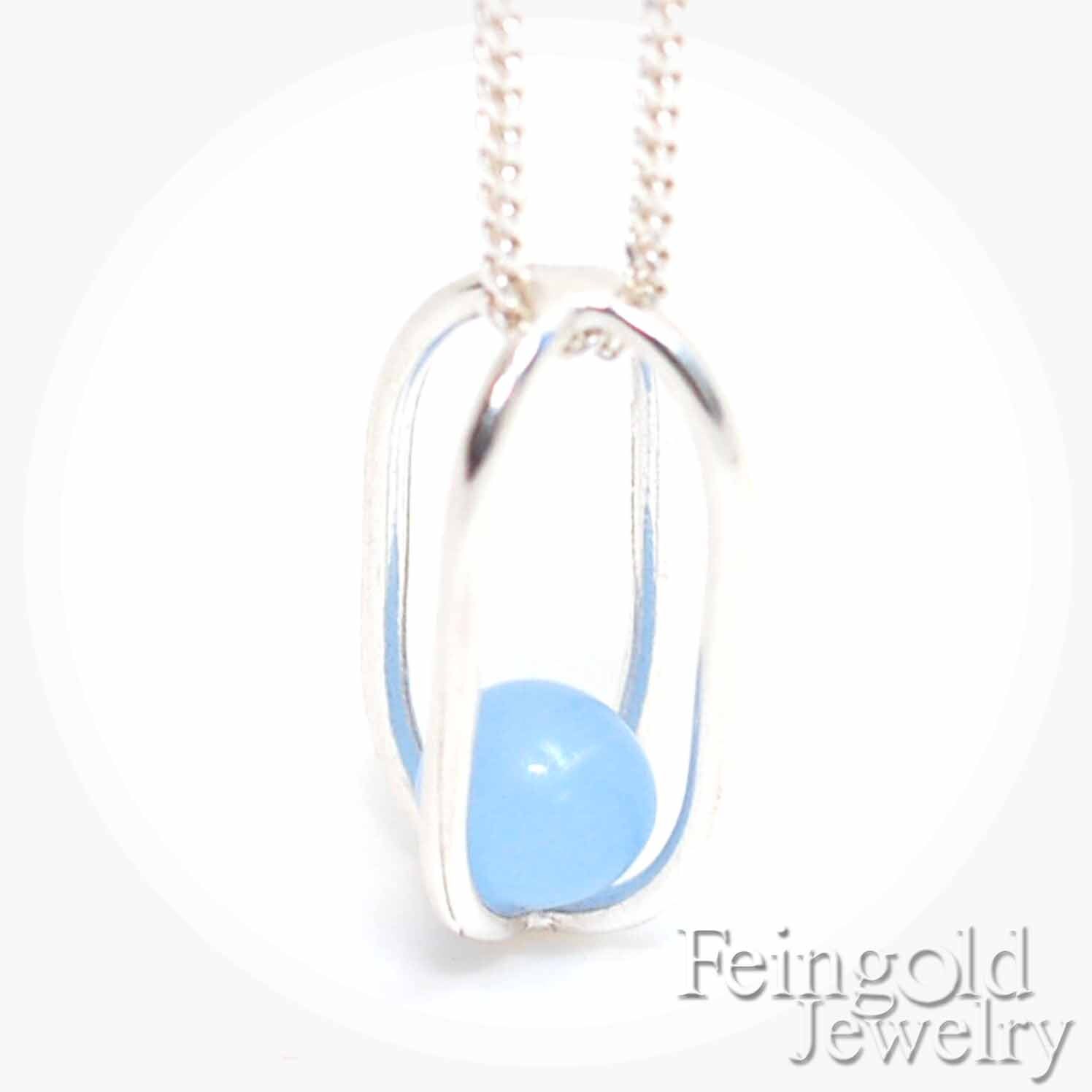 Himmelblau in Sterling Silber Anhänger - März Geburtsstein 18 Zoll Kette Versandkostenfrei Himmelblau in Sterling Silber Anhänger - März Geburtsstein 18 Zoll Kette Versandkostenfrei von feingoldjewelry